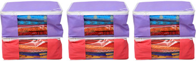 

Kuber Industries Designer "Non woven Saree cover Bag Set of 6 Pcs /Wardrobe Organiser/Regular Clothes Cover " KI19153P48(Multicolor)
