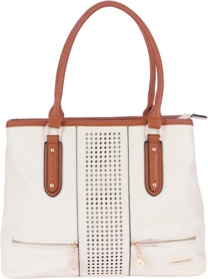 

Fur Jaden Hand-held Bag(Brown, White)