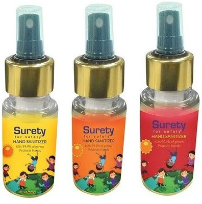 

Surety for Safety (Lemon, Orange & Strawberry)(300 ml, Bottle, Pack of 3)