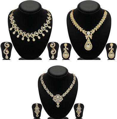 

You Bella Alloy Jewel Set(Gold)
