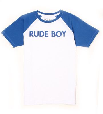 

Pepe Jeans Boys Graphic Print Cotton T Shirt(White, Pack of 1, Royal