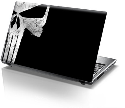 

Onlinemart Skull Face Half Vinyl Laptop Decal 15.6