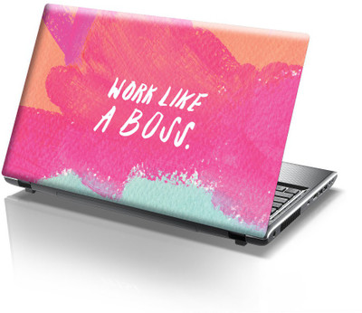 

Onlinemart Work Like Boss Vinyl Laptop Decal 15.6