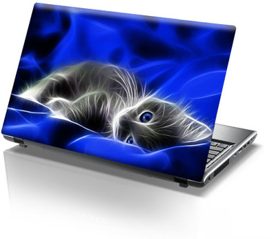 

Onlinemart Lightup Cat Vinyl Laptop Decal 15.6