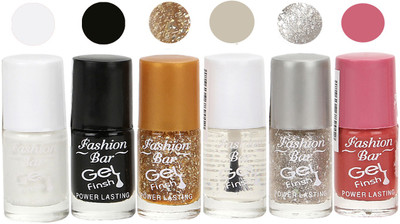 

Fashion Bar White Nail Polish Multicolor,(Pack of 3)