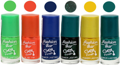 

Fashion Bar Blue Nail Polish Multicolor,