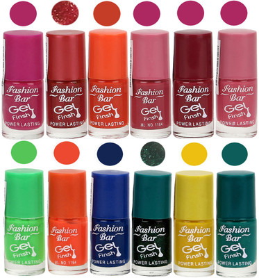 Flipkart - Fashion Bar Gel Finish Multicolour(Pack of 12)