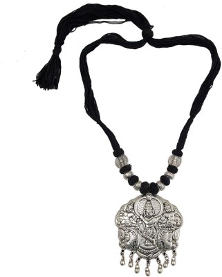 Taj Pearl Gypsy Silver Plated Alloy Necklace