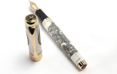 

Neo Gold Leaf 303 Fountain Pen, "OM" with Ganesha etched Fountain Pen