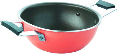 

Lavelle Kitchen Mini Kadhai 15 cm(Aluminium, Non-stick), Black;red