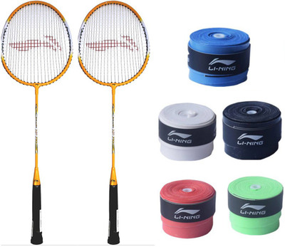 

Li-Ning XP Smash 710 2PC + 5 Pc GP20 Grip Combo Multicolor Strung Badminton Racquet(G4 - 3.25 Inches, 85 g)