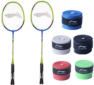 

Li-Ning XP Smash 810 2PC + 5 Pc GP20 Grip Combo Multicolor Strung Badminton Racquet(G4 - 3.25 Inches, 85 g)