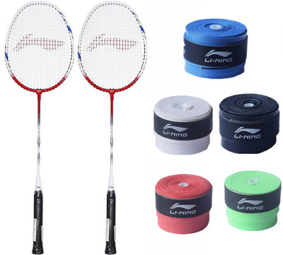 

Li-Ning XP Smash 809 2PC + 5 Pc GP20 Grip Combo Multicolor Strung Badminton Racquet(G4 - 3.25 Inches, 85 g)