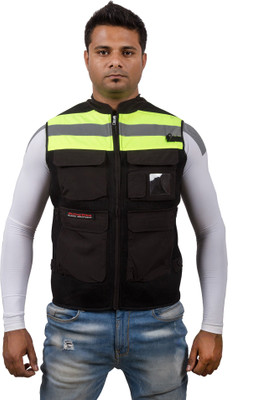 

Autofy Riding Tribe Half Sleeves Riding Protective Jacket(Black
