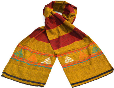

Art Godaam Woven Cotton Girls Stole, Yellow