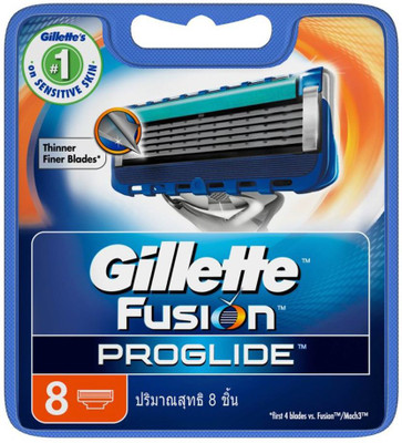 Gillette Fusion Proglide 8 Cartridges(Pack of 8) available at flipkart for Rs.1575