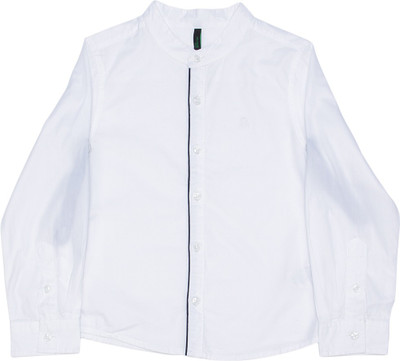

United Colors of Benetton. Boys Solid Casual White Shirt, 101