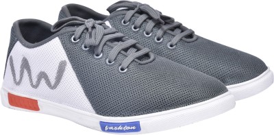 

WalkJump sneakers, canvas shoes, party wear, Corporate Casuals For Men(Grey, White