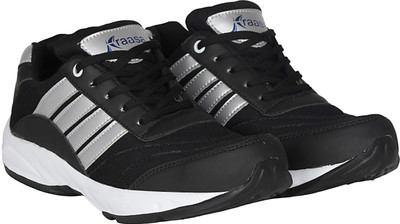 

Kraasa Sports 7016 Running Shoes For Men(Black, Silver