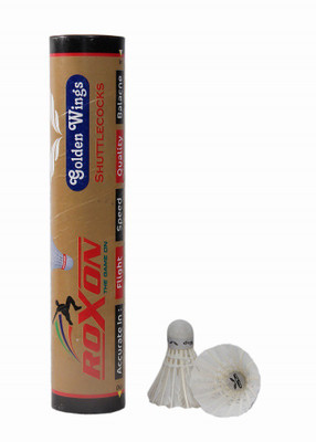 

Roxon Golden-20 Feather Shuttle - White(Medium, 77, Pack of 10)