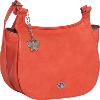 

Butterflies Women Casual Pink PU Sling Bag