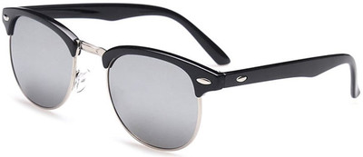 

Azmani Clubmaster Sunglasses(Silver)