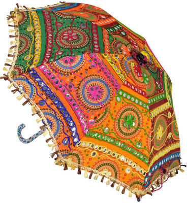 

Lal Haveli Cotton Kids Size Sun Umbrella(Multicolor)