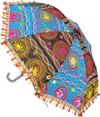 

Lal Haveli Wedding Decoration Kids Size Women Sun Umbrella(Multicolor)