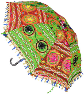 

Lal Haveli Small Size Sun Umbrella(Multicolor)