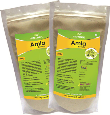 

Biotrex Nutraceuticals Amla Herbal Powder(200g) - Pack of 2(400 g)