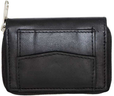 

Bullstop Men Black Genuine Leather Card Holder(12 Card Slots)