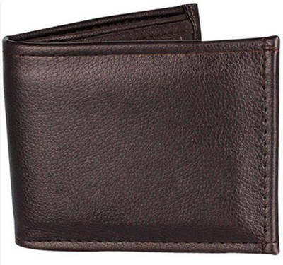 

Elligator Men Brown Artificial Leather Wallet(3 Card Slots), Brown-002