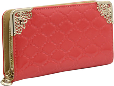 

Trendy Girls Red Artificial Leather Wallet(4 Card Slots)