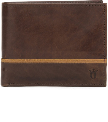 

LP Louis Philippe Men Black Genuine Leather Wallet(7 Card Slots), Brown/tan