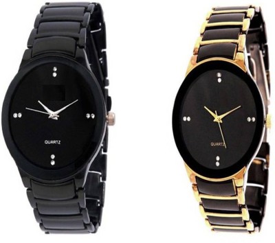 RJ Creation IIK Black and Gold men Watch  - For Men   Watches  (RJ Creation)