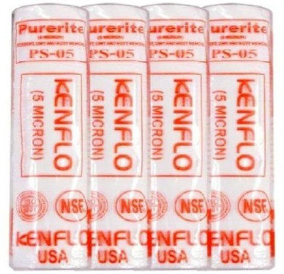 

VTC KEMFLO RO SCOTCH - BRIGHT SPUN FILTER PP - 05 FOR RO PURIFIER ( 4 PCS ) Solid Filter Cartridge(0.2, Pack of 4)