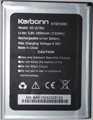 

Karbonn S5_Ultra Battery