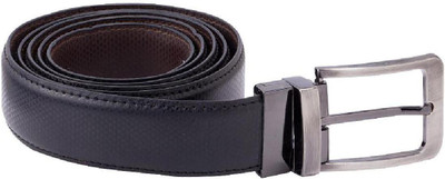 

Dare for Voylla Men Casual Black, Brown Artificial Leather, Metal Reversible Belt