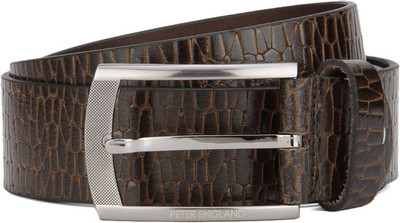 

Peter England Men Formal Tan Genuine Leather Belt