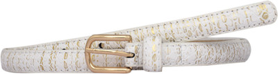 

Sri Women Casual White Artificial Leather Belt
