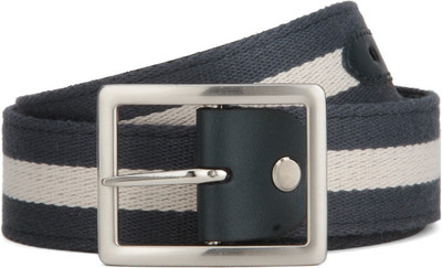 

LP Louis Philippe Men Khaki Genuine Leather Belt, Navy