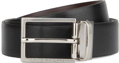 

Louis Philippe Men Black Genuine Leather Reversible Belt