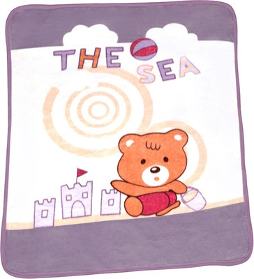 

A Home's Grace Cartoon  Crib Baby Blanket(Microfiber, Purple