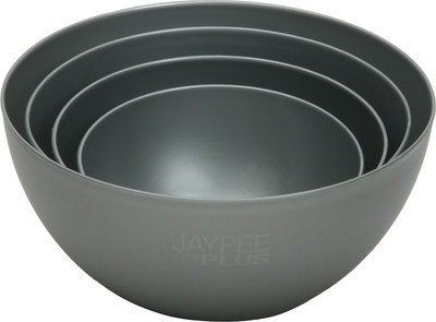 Jaypee Plus Plastic Mixing Bowl Multi Purpose(Pack of 4, Grey)