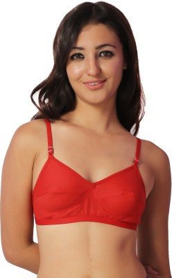 

Ortan Girl's Full Coverage Non Padded Bra(Red