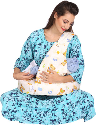 

MomToBe Single Baby Breastfeeding Pillow, White