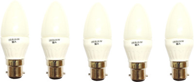 Origin 3 W Basic Candle B22 LED Bulb(White, Pack of 5)