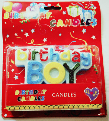 

PartyballoonsHK Birthday Boy Candle(Multicolor, Pack of 1)