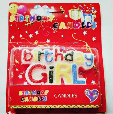 

PartyballoonsHK Birthday Girl Candle(Multicolor, Pack of 1)