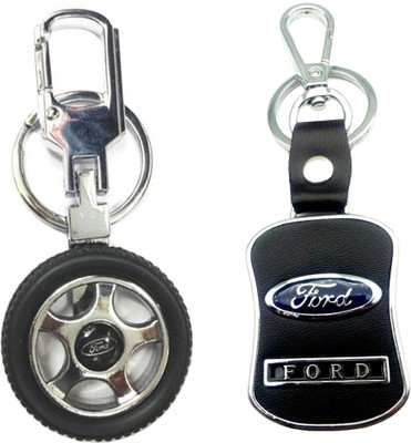 

City Choice New Combo For Ford Wheel Hook Locking Key Chain(Multicolor)